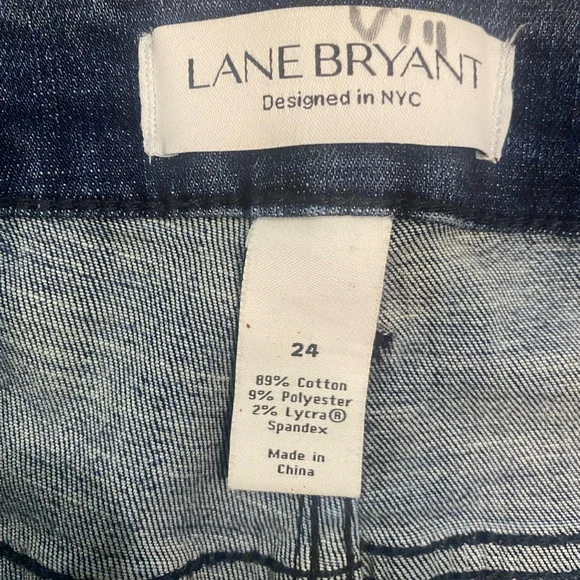 Lane Bryant Stretch MidRise Embellished Jeans - Picture 4 of 5